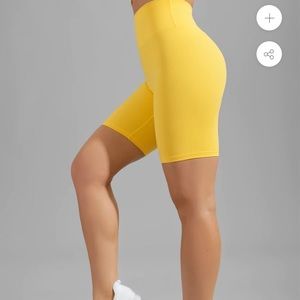 Buffbunny Legacy bike shorts golden hour yellow size small NWT